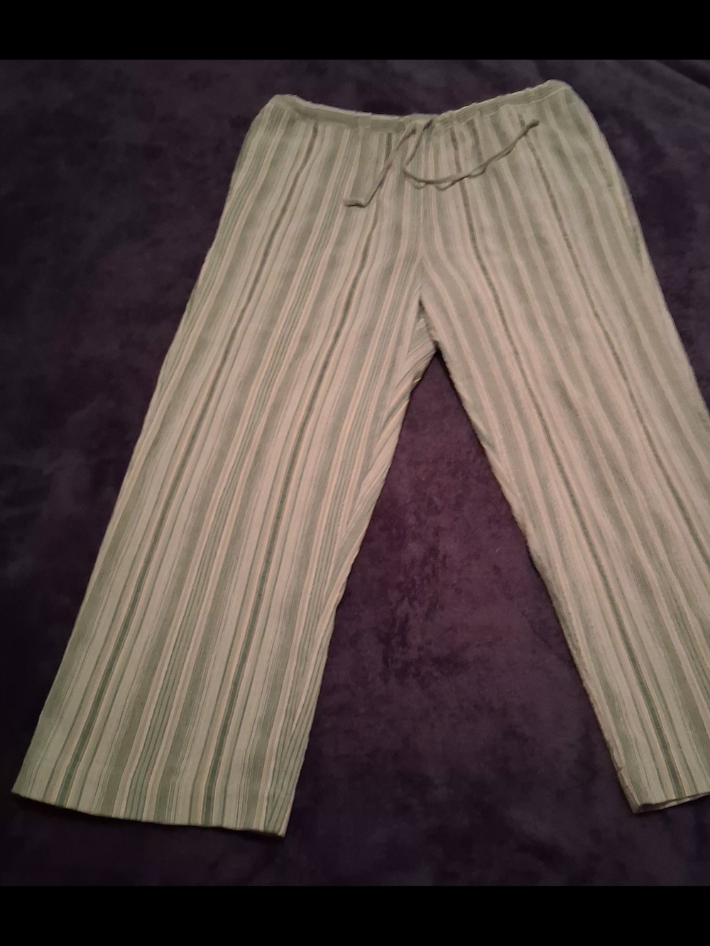 Appleseed's 14P Cotton/Poly Striped Drawstring Pants
